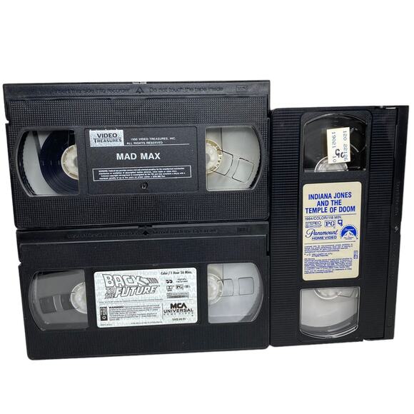 VHS Bundle- Mad Max, Indiana Jones, & Back to the Future - Picture 2 of 7